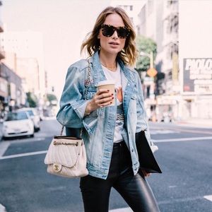 Anine Bing Distressed Caroline Jean Jacket